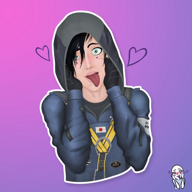 Cartoon person hoodie surprised expression free wallpaper for tablet - medium preview image