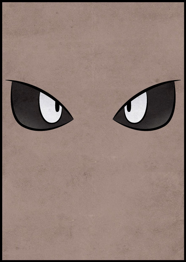 Square black frame eyes white free wallpaper for mobile - medium preview image