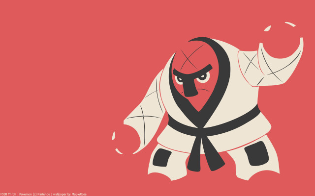 Cartoon character red background mask free wallpaper for desktop - medium preview image