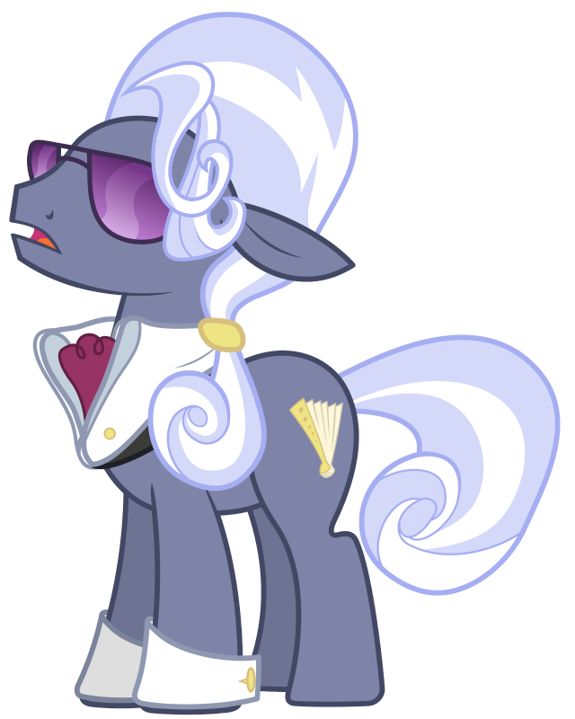 Cartoon pony white hat sunglasses free wallpaper for mobile - medium preview image