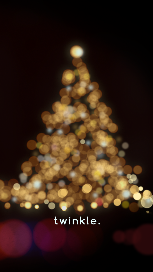 Blurry christmas tree twinkle background free wallpaper for mobile - medium preview image