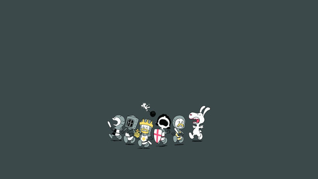 Cartoon characters group gray black free wallpaper for desktop - medium preview image