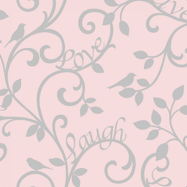 Pink gray wallpaper leaves love free wallpaper for tablet - medium preview image