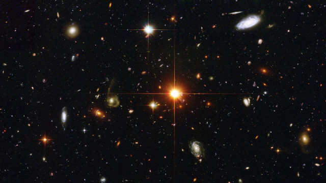 Cluster stars dark sky bright free wallpaper for desktop - medium preview image