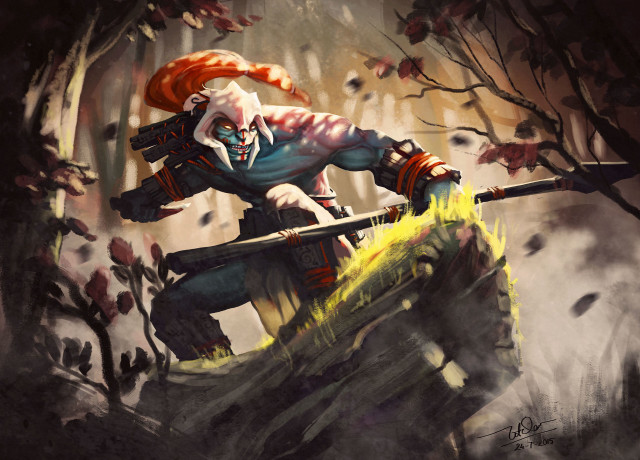 Clown riding bull woods gun free wallpaper for desktop - medium preview image