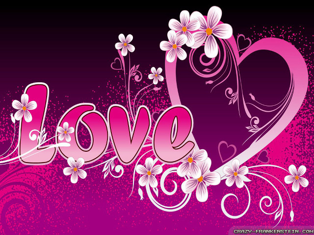 Pink white love wallpaper flowers free wallpaper for desktop - medium preview image