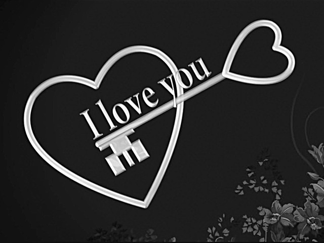 Heart key i love you free wallpaper for desktop - medium preview image