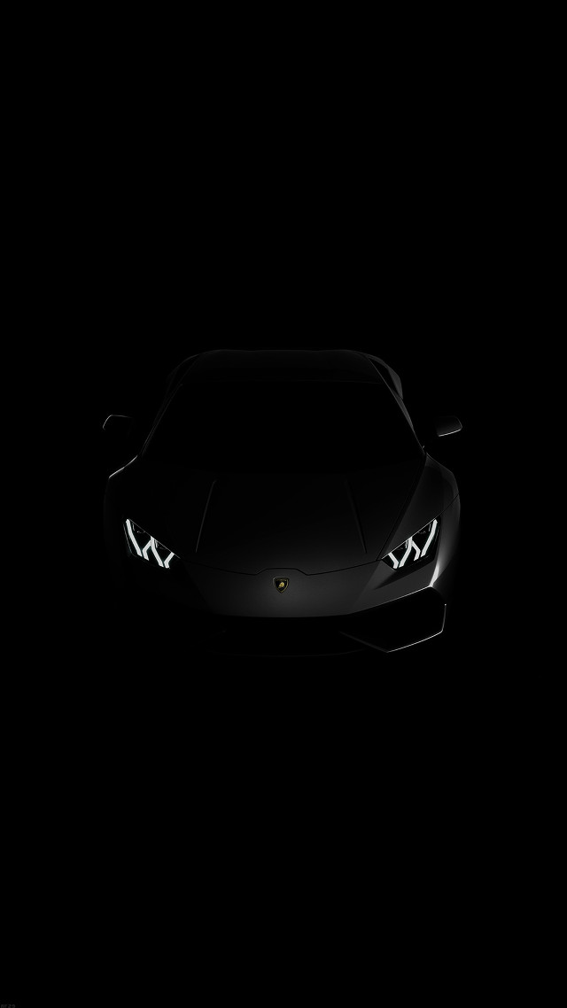 Black sports car headlights hood free wallpaper for mobile - medium preview image