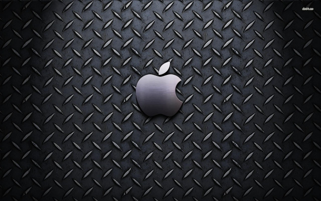 Black diamond apple background polished free wallpaper for desktop - medium preview image