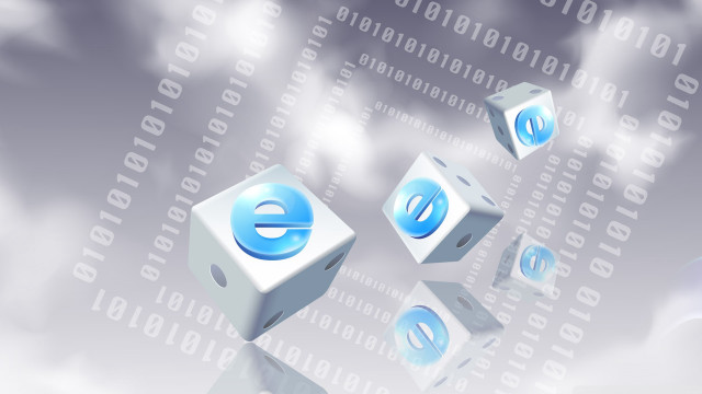 Dice e cloud blue circle free wallpaper for desktop - medium preview image