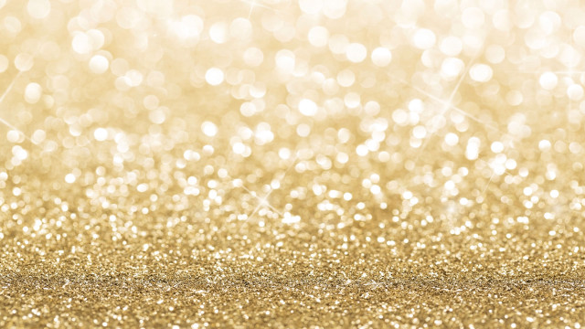 Gold glitter sparkles blurry background free wallpaper for desktop - medium preview image
