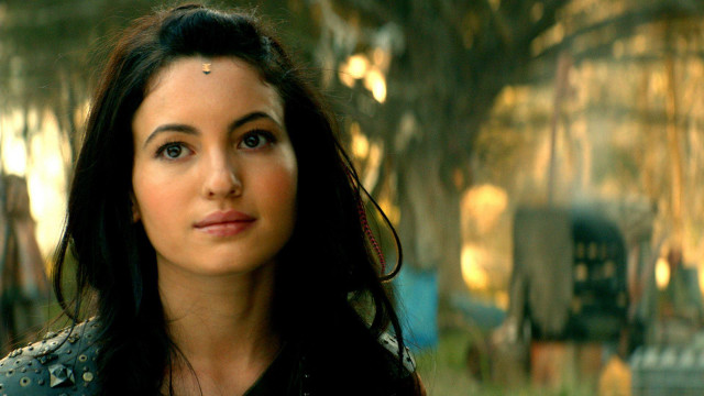 Woman long hair black shirt #22 free wallpaper for desktop - medium preview image