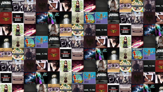 Woman dress man suit collage free wallpaper for desktop - medium preview image