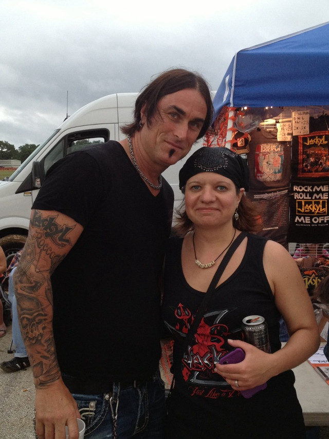 Man woman foodstand blue tent free wallpaper for mobile - medium preview image