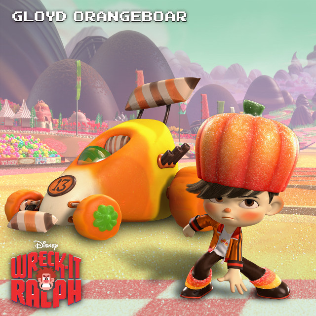 Cartoon character pumpkin head car free wallpaper for tablet - medium preview image