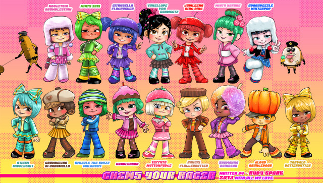 Cartoon characters costumes hair styles free wallpaper for desktop - medium preview image