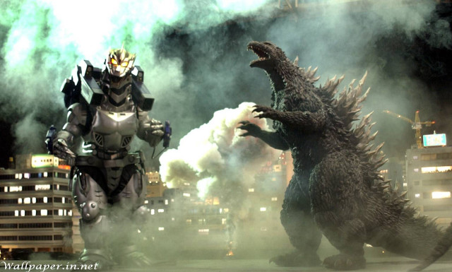 Godzilla like creatures scene godzilla free wallpaper for desktop - medium preview image