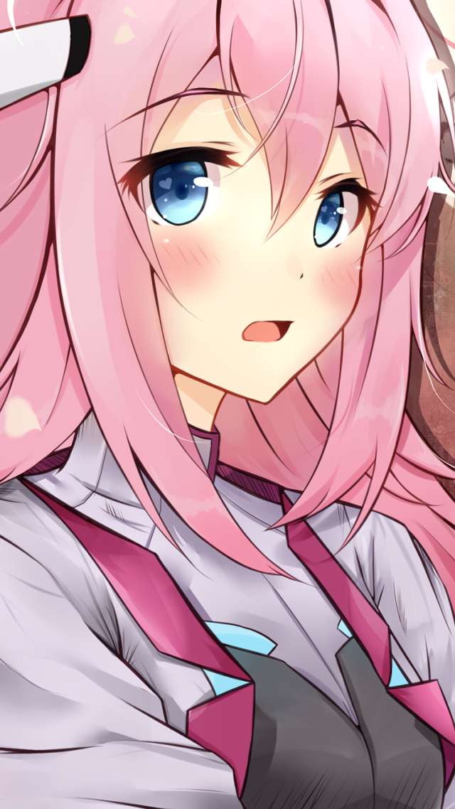 Girl pink hair blue eyes #3 free wallpaper for mobile - medium preview image