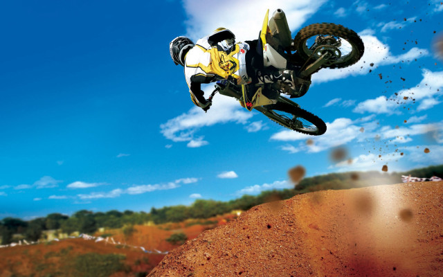 Dirt bike air hill dirt #2 free wallpaper for desktop - medium preview image