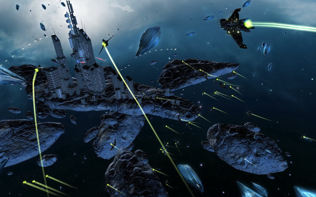 Sci fi fighter ship space #6 free wallpaper for desktop - medium preview image