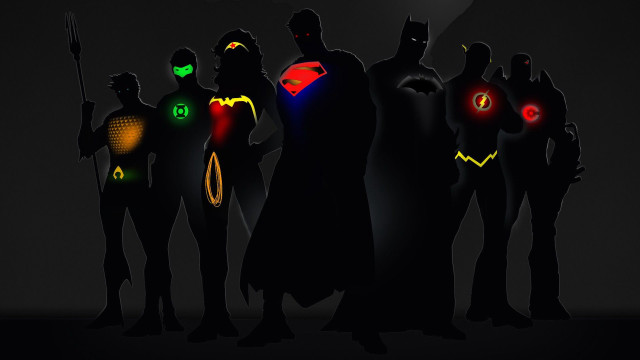 Costumed group glowing eyes capes free wallpaper for desktop - medium preview image