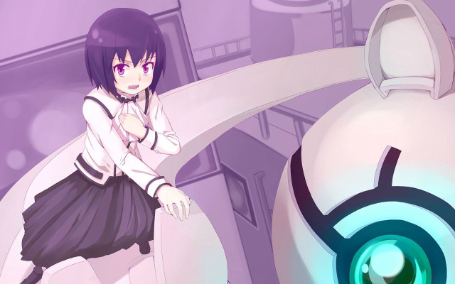 Girl white shirt black skirt #3 free wallpaper for desktop - medium preview image