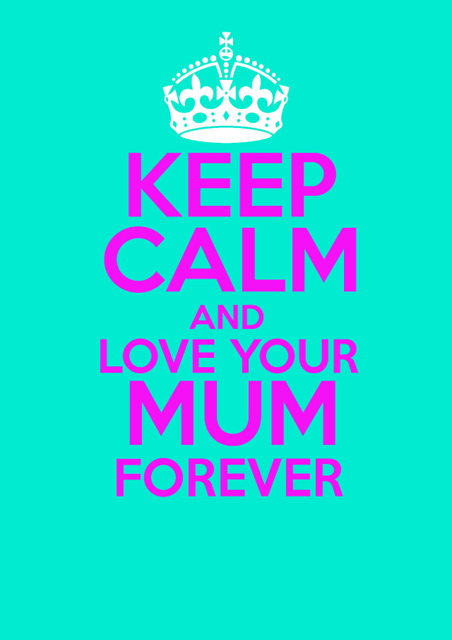 Blue crown poster keep calm free wallpaper for mobile - medium preview image