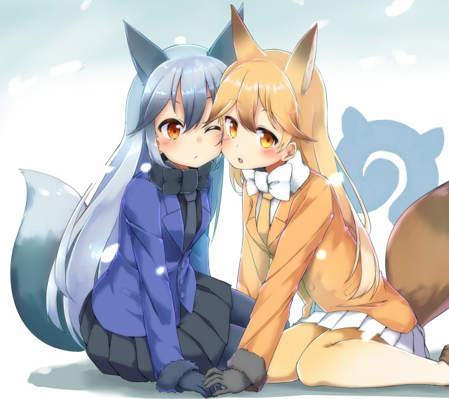 Anime characters sitting back to #2 free wallpaper for tablet - medium preview image