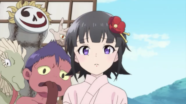 Girl boy standing wall cartoon free wallpaper for desktop - medium preview image