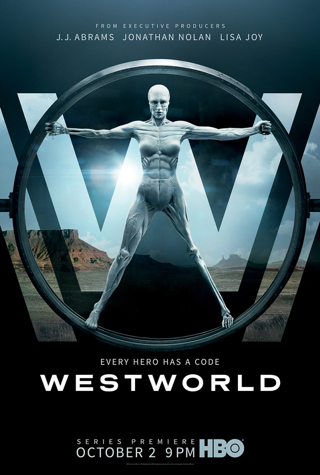 Westworld poster man circle arms free wallpaper for mobile - medium preview image