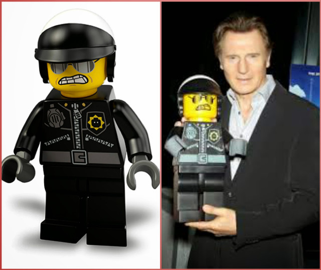 Man holding lego figure suit free wallpaper for desktop - medium preview image