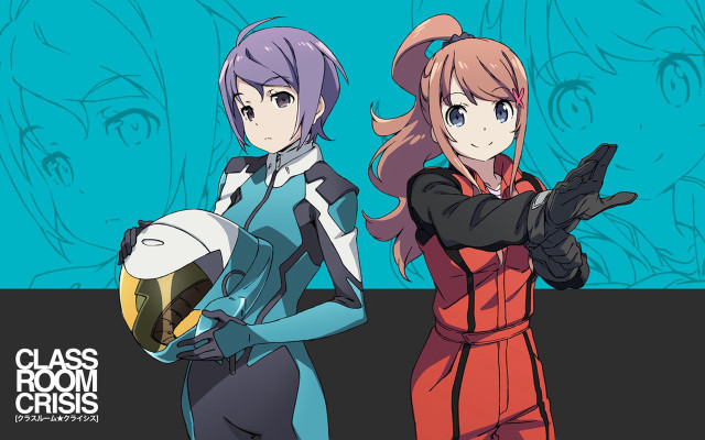 Anime girls helmets gloves action free wallpaper for desktop - medium preview image