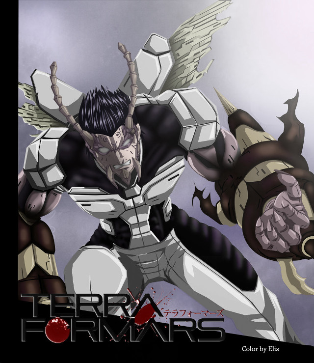 Futuristic man suit sword demon free wallpaper for tablet - medium preview image