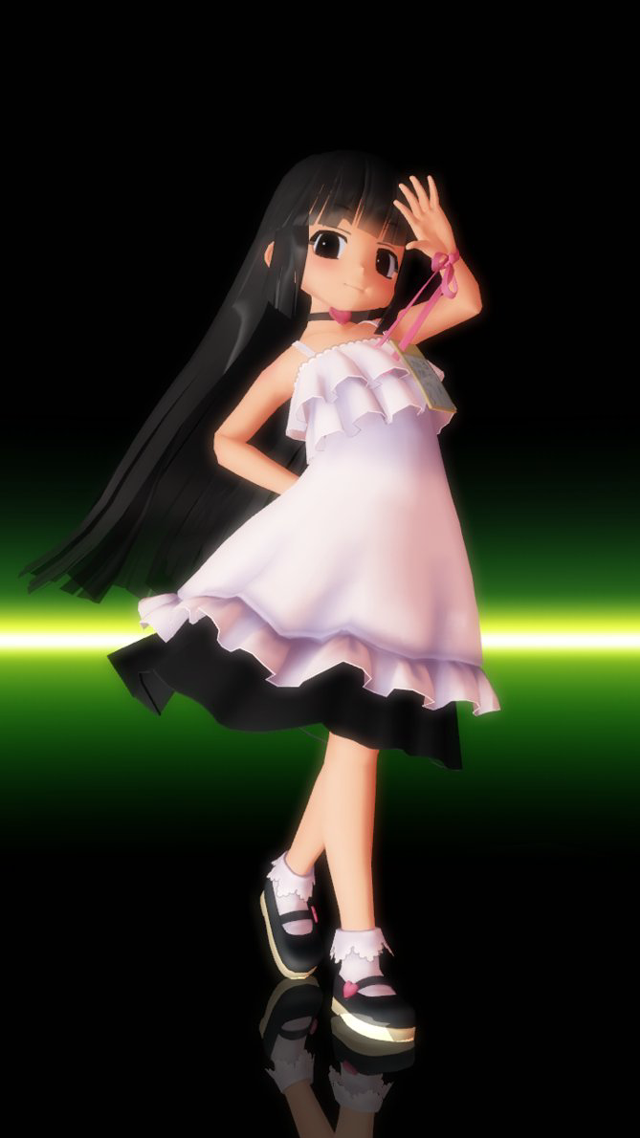 Girl dress sneakers dark hand free wallpaper for mobile - medium preview image