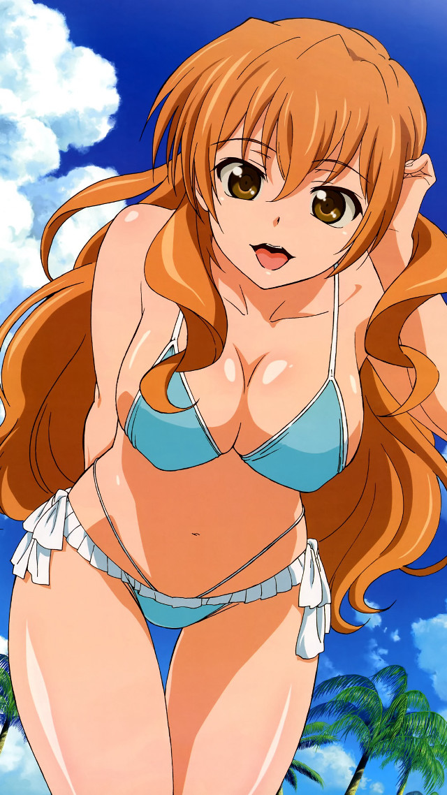 Woman bikini sky hands hips free wallpaper for mobile - medium preview image
