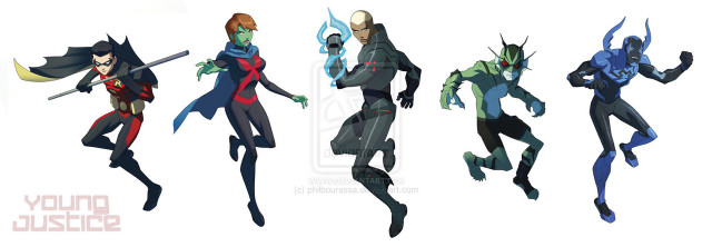 Cartoon characters group poses various free wallpaper for desktop - medium preview image