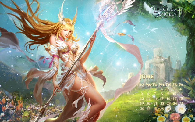 Beautiful woman sword wand fairy free wallpaper for desktop - medium preview image