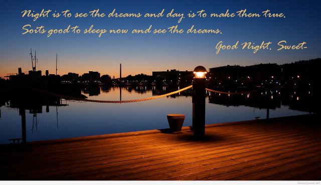 Night scene quote beautiful sleep free wallpaper for desktop - medium preview image