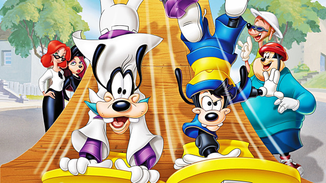 Goofy mouse road cartoon characters free wallpaper for desktop - medium preview image