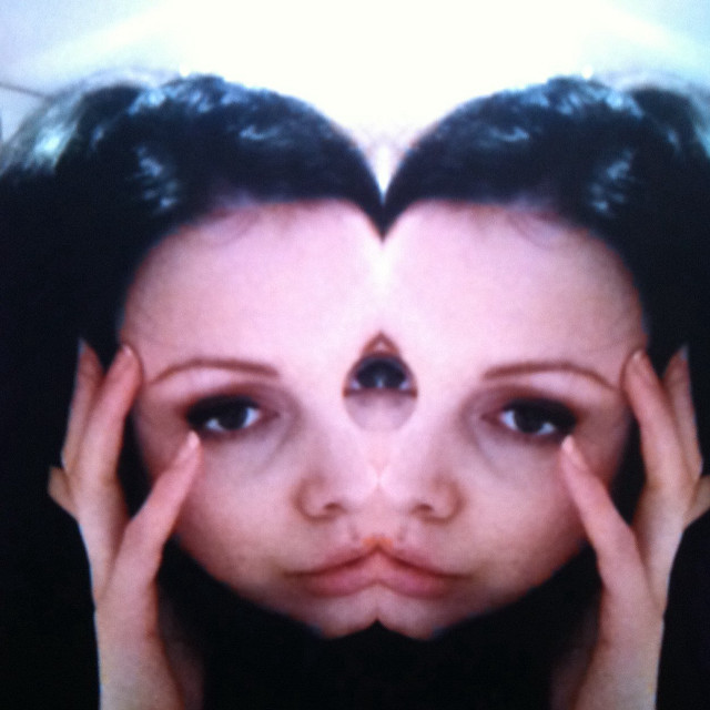 Woman hands face heart shaped free wallpaper for tablet - medium preview image