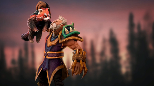 Man bird fox dark background free wallpaper for desktop - medium preview image