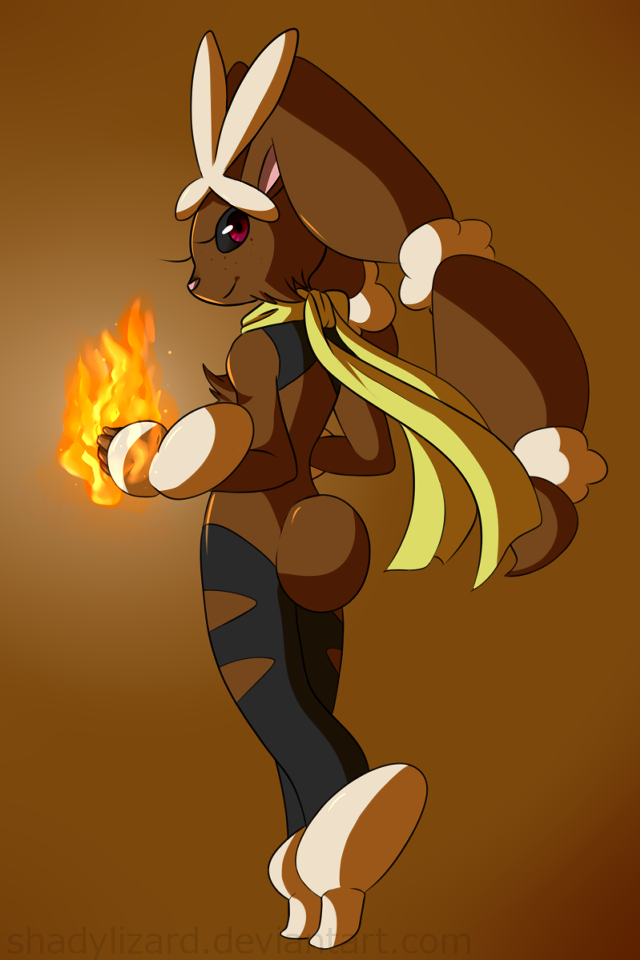 Cartoon character rabbit costume fireball free wallpaper for mobile - medium preview image