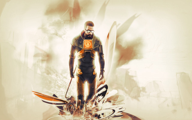 Man beard glasses painting bird free wallpaper for desktop - medium preview image