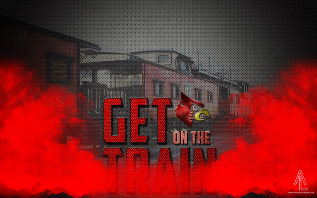 Red smoke get on train free wallpaper for desktop - medium preview image