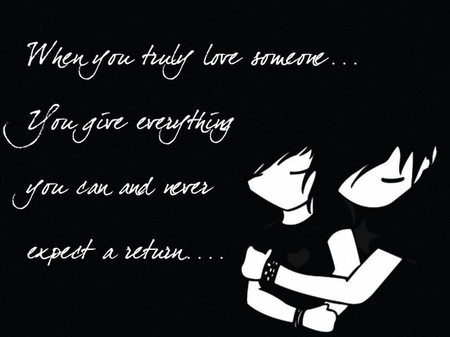 Couple hugging dark quote below #3 free wallpaper for desktop - medium preview image