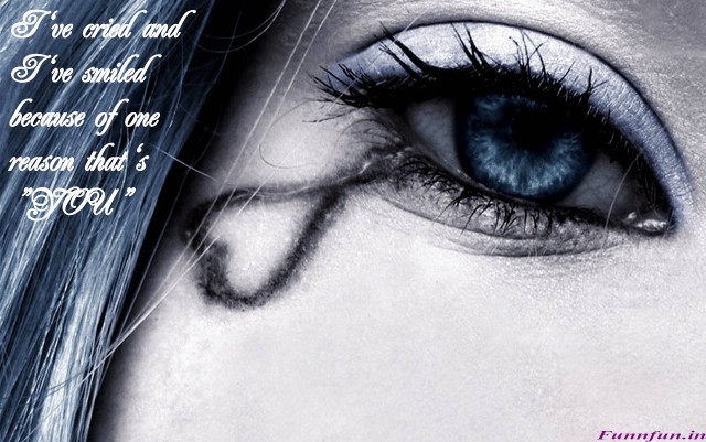 Blue eye gothic tattoo quote free wallpaper for desktop - medium preview image