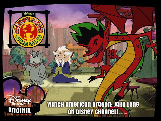 Cartoon dragon dog sign american #2 free wallpaper for desktop - medium preview image