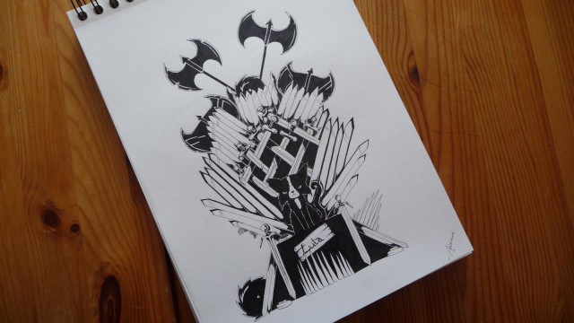 Game of thrones drawing paper free wallpaper for desktop - medium preview image