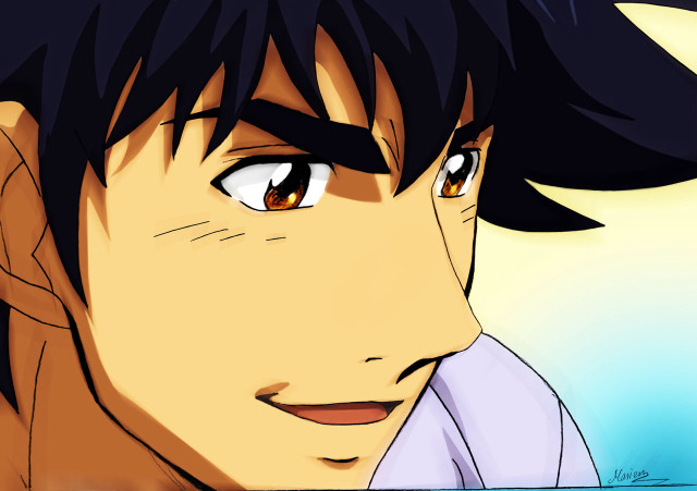 Anime portrait eizan kikukawa boy free wallpaper for desktop - medium preview image