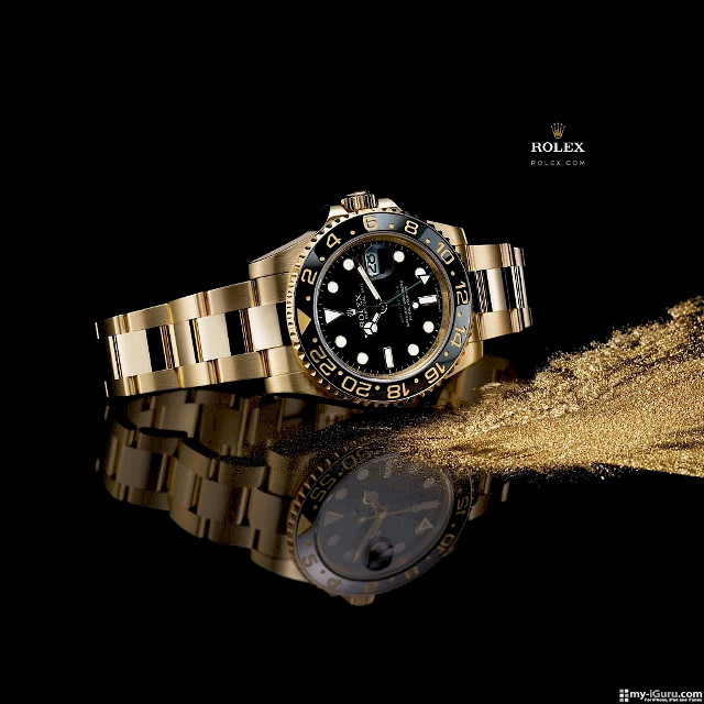 Rolex black dial gold bracelets free wallpaper for tablet - medium preview image